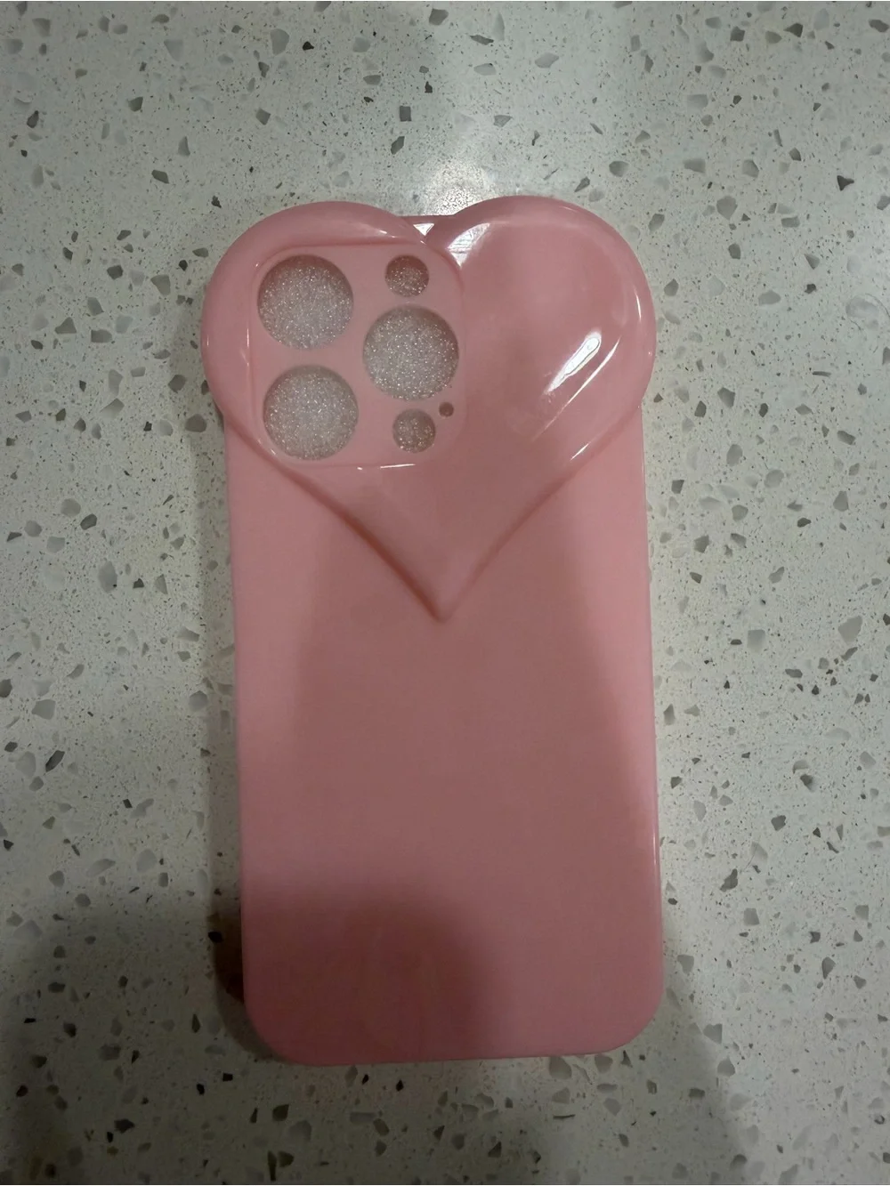 Pink Heart Camera Phone Case - iPhone 14 Pro